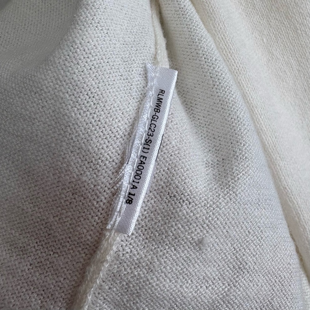 Lauren Ralph Lauren Ivory Cardigan Short Sleeve Button Light Sweater Size M - Picture 4 of 7